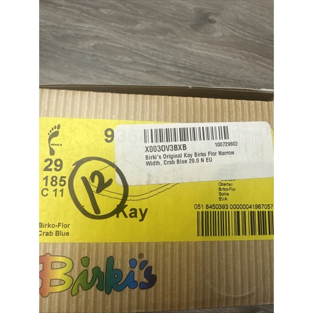 Birki's Boys' Kay Birko Flor Clogs Crabs Size C 11